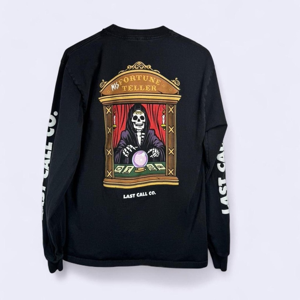 ✨ Last Call Co. Fortune Teller Long Sleeve Tee – Black (Medium)